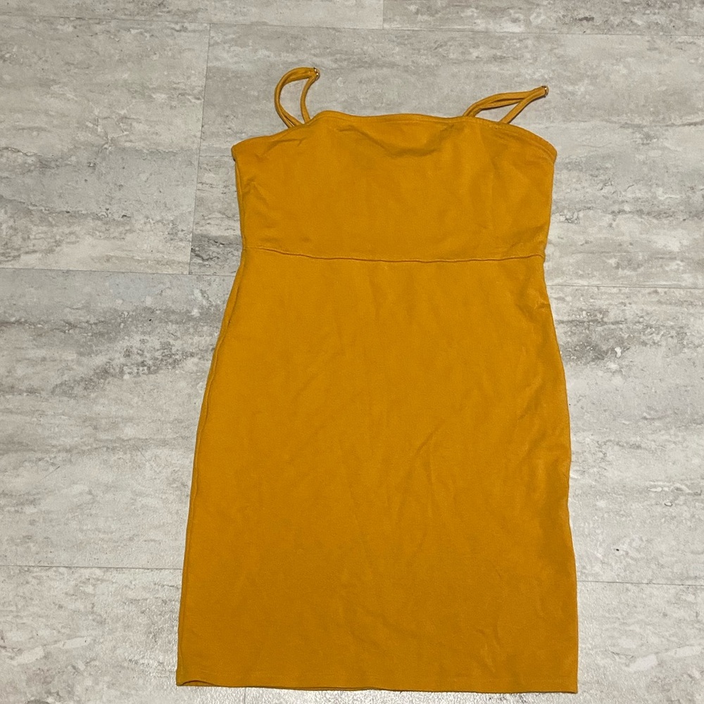 Mustard forever 21 dress